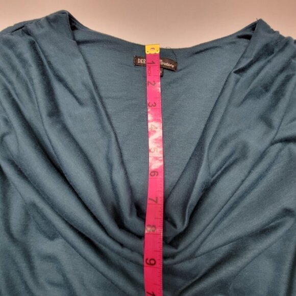 Blue Long Sleeve Top, Cowl Neck Comfy Loose Top - Size M, Size XL - NEW! - Picture 7 of 16
